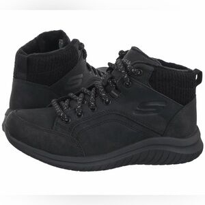Skechers Black Women's Lace-Up Ankle Boots